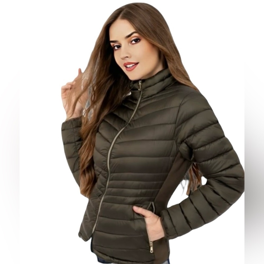Chaos Crucker Puffer Coat Jacket. Zip Up Zip Pockets. Sz. L